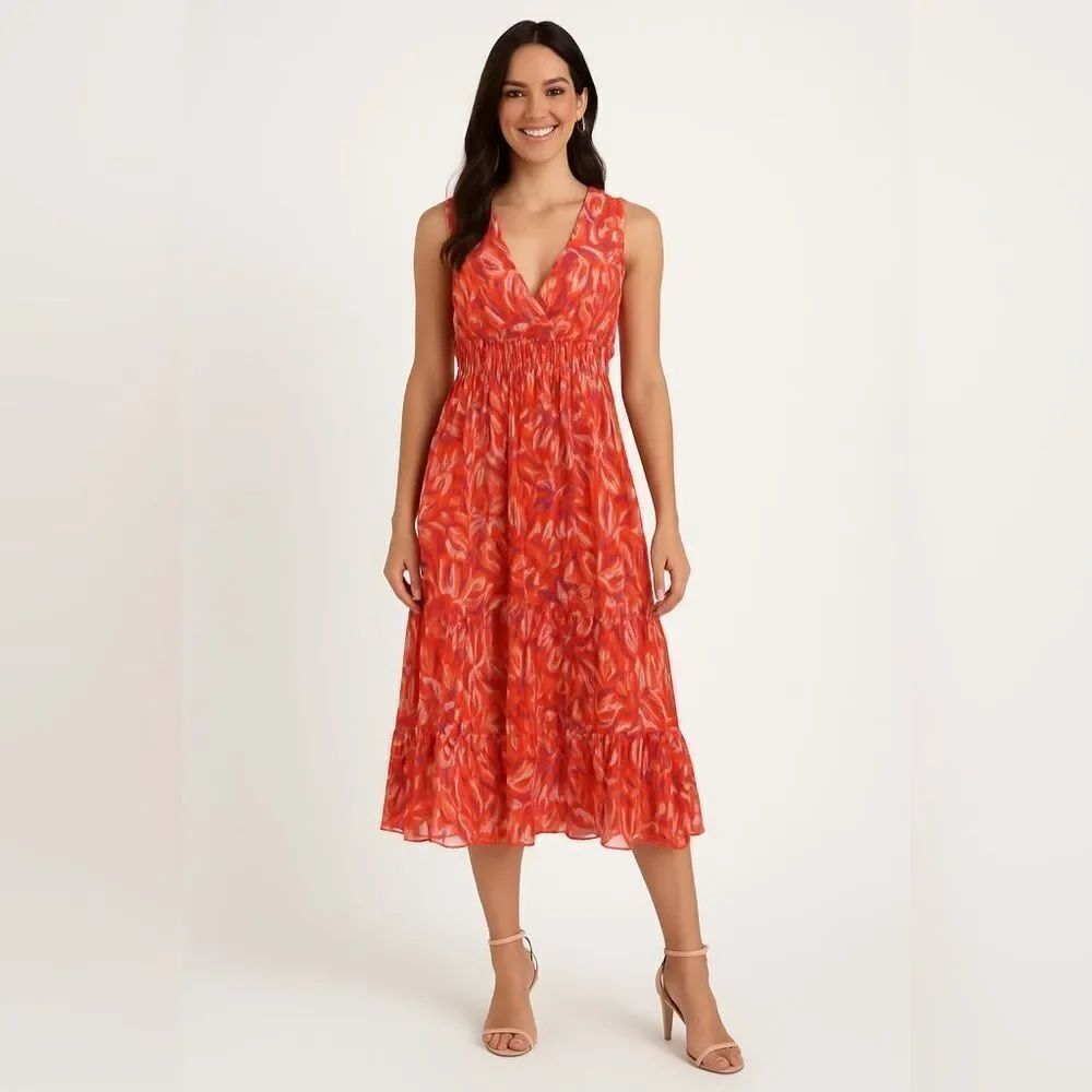 NWT Diane Von Furstenberg Silk Midi Dress